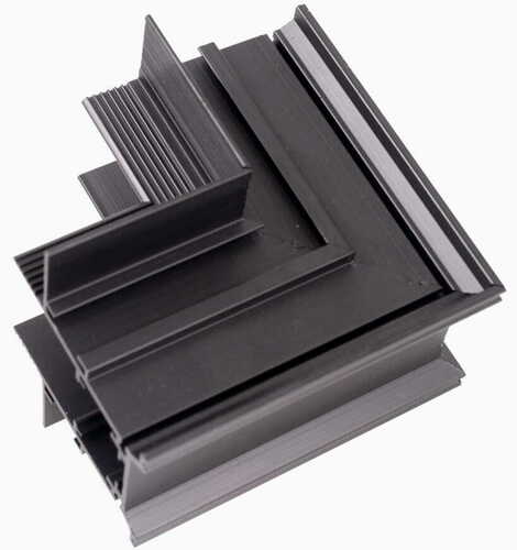 Kontrollera Vinkelanslutning skena Max Light MAX Magnetic svart aluminium MT0010