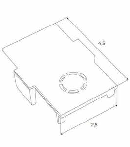 Ändlock för samlingsskena Max Light MAX MA0011 svart plast small 1
