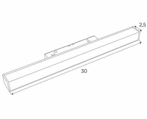 Kontrollera Spårljus Max Light MAX Magnetic M0001D svart 3000K DALI linjär lampa