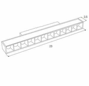 Spårljus Max Light MAX Magnetic M0004D svart 10W 3000K DALI small 2