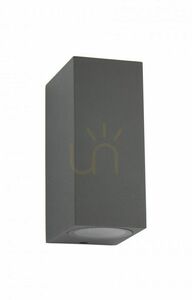 Utomhus vägglampa SU-MA MINI 5002 DG mörkgrå 2-ljus small 1