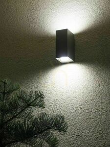 Utomhus vägglampa SU-MA MINI 5002 DG mörkgrå 2-ljus small 2