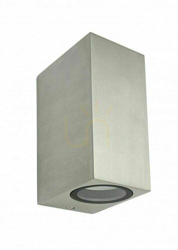 Kontrollera Utomhusvägglampa SU-MA MINI 5002 BR borstad aluminium 2-ljus