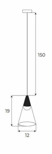 Kontrollera Pendant Light Max Light MAX M0015N Black LED 6W 12 cm