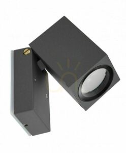Utomhusvägglampa SU-MA MINI 5005 DG mörkgrå LED GU10 IP44 small 0