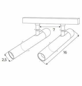 Spårljus Max Light MAX M0020Z magnetisk svart Zigbee 10W 2-ljus small 1