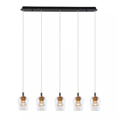 Kontrollera Tasa Pendellampa 5xLED svart PL0143-5