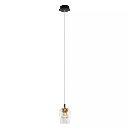 Kontrollera Tasa Pendellampa 1xLED svart PL0143-1