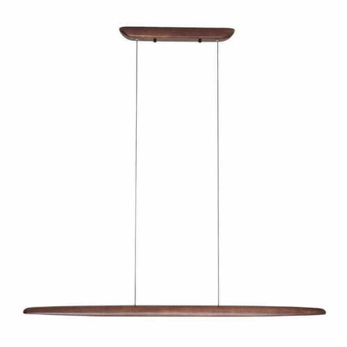 Kontrollera Pendellampa Max Light Woody P0598 mörkt trä LED 25W 3000K