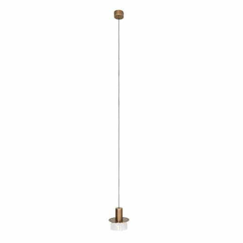 Kontrollera Pendant Light Max Light Signature P0530 Brass Transparent Glass 15 cm