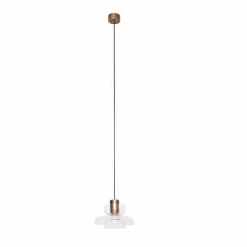 Kontrollera Taklampa Max Light Signature C P0532 i antikmässing och klarglas, LED 8 W, 22 cm