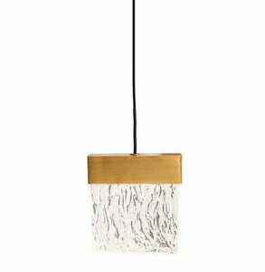 Pendant Light Max Light Vetro P0573D Borstat Guld LED 13 cm small 1