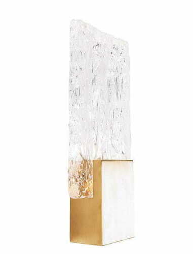 Kontrollera Vägglampa Max Light Vetro W0360 borstat guld LED 30 cm