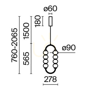 AMULET taklampa MOD555PL-L11G3K Maytoni small 8