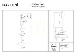 BANGKOK taklampa MOD185PL-L11B3K3 Maytoni small 6
