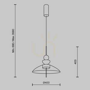 BANGKOK taklampa MOD185PL-L11B3K3 Maytoni small 7