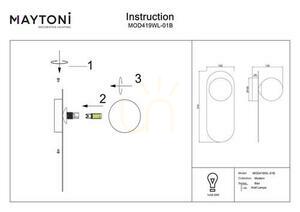 Vägglampa BAO MOD419WL-01B Maytoni small 10
