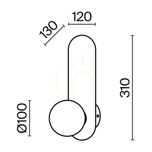 Vägglampa BAO MOD419WL-01B Maytoni small 12