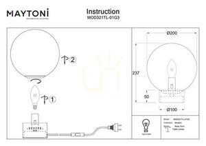 BASIC FORM MOD321TL-01G3 bordslampa Maytoni small 6
