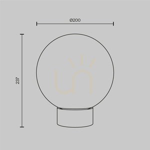 BASIC FORM MOD321TL-01G3 bordslampa Maytoni small 7