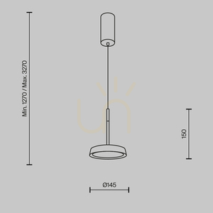 Taklampa EL MOD041PL-L15TR3K Maytoni small 12