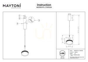 Taklampa EL MOD041PL-L15WG3K Maytoni small 10