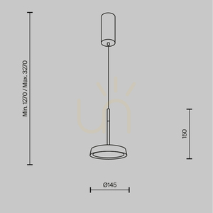 Taklampa EL MOD041PL-L15WG3K Maytoni small 12