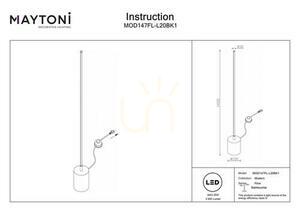 FLOW golvlampa MOD147FL-L20BK1 Maytoni small 7