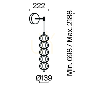 GOLDEN CAGE MOD216WL-L10G3K vägglampa Maytoni small 12