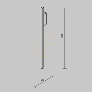 HALO vägglampa MOD245WL-L24BK Maytoni small 8