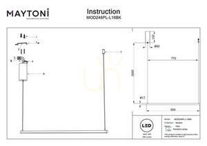 HALO taklampa MOD246PL-L16BK Maytoni small 6
