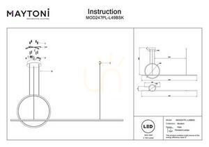 HALO pendellampa MOD247PL-L49BSK Maytoni small 6