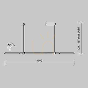 HALO pendellampa MOD005PL-L48BK Maytoni small 5