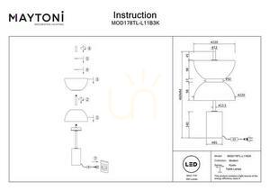 KYOTO MOD178TL-L11B3K bordslampa Maytoni small 12