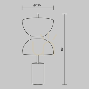 KYOTO MOD178TL-L11B3K bordslampa Maytoni small 13