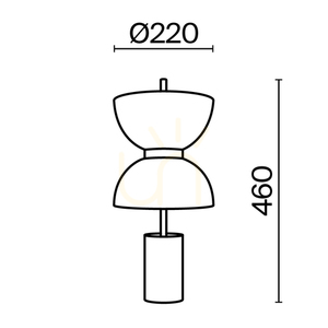 KYOTO MOD178TL-L11B3K bordslampa Maytoni small 14