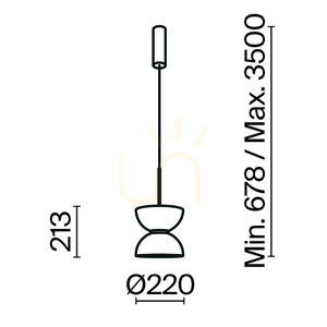 KYOTO taklampa MOD178PL-L11G3K Maytoni small 8