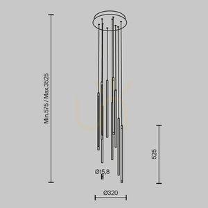 LIGHT STICK pendellampa MOD236PL-L54B3K Maytoni small 10