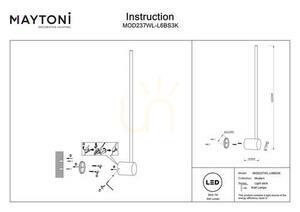 LIGHT STICK vägglampa MOD237WL-L6BS3K Maytoni small 5