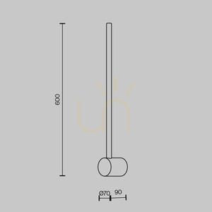 LIGHT STICK vägglampa MOD237WL-L6BS3K Maytoni small 6