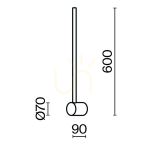 LIGHT STICK vägglampa MOD237WL-L6BS3K Maytoni small 7