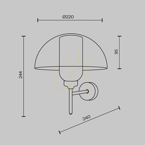 MEMORY vägglampa MOD177WL-01B Maytoni small 10