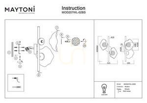 Vägglampa MIRACLE MOD207WL-02BS Maytoni small 6