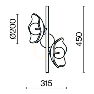 Vägglampa MIRACLE MOD207WL-02BS Maytoni small 9