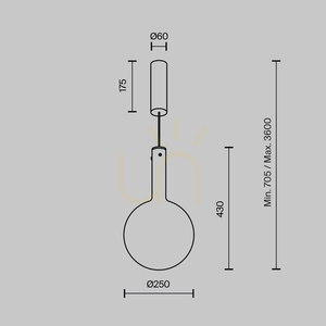 NEBULA MOD182PL-L6W3K taklampa Maytoni small 8