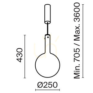 NEBULA MOD182PL-L6W3K taklampa Maytoni small 9