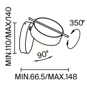 NUANCE MOD180WL-L4B3K vägglampa Maytoni small 11