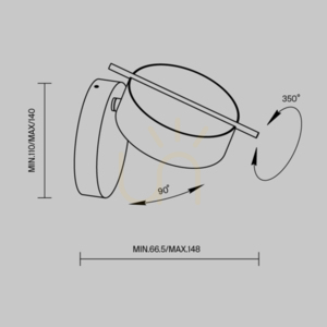 NUANCE MOD180WL-L4W3K1 vägglampa Maytoni small 8
