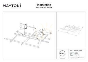 Plafond RADIANCE MOD278CL-L50G3K Maytoni small 9