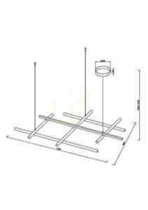 RADIANCE taklampa MOD278PL-L86G3K Maytoni small 10